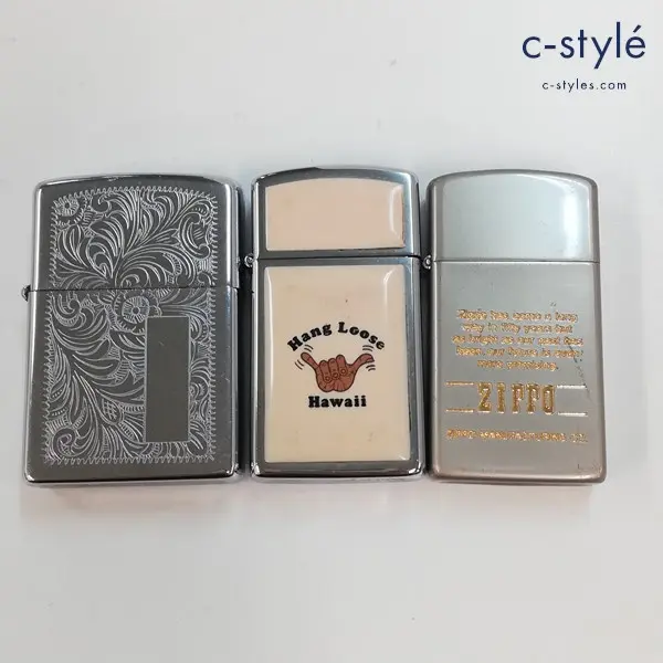 ZIPPO ジッポー オイルライター ベネチアン ハワイ スリム 喫煙具 計3点