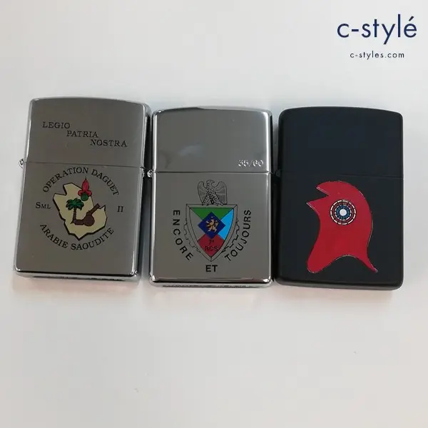 ZIPPO ジッポー オイルライター 喫煙具 LEGIO PATRIA NOSTRA ENCORE ET TOUJOURS 他 計3点