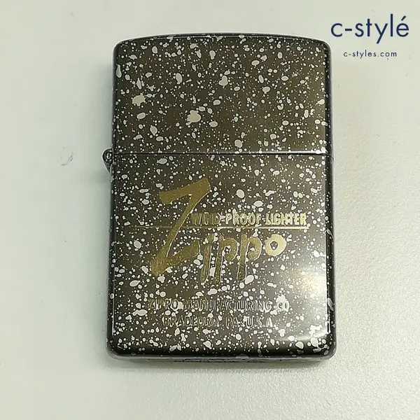 ZIPPO ジッポー 1988年製 オイルライター イタリックロゴ メタリックグレー系 喫煙具