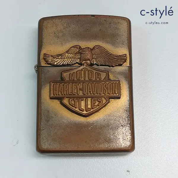 ZIPPO ジッポー HARLEY-DAVIDSON ハーレーダビッドソン オイルライター ゴールド 1993年製 立体ロゴ 喫煙具 の買取金額(買取実績)