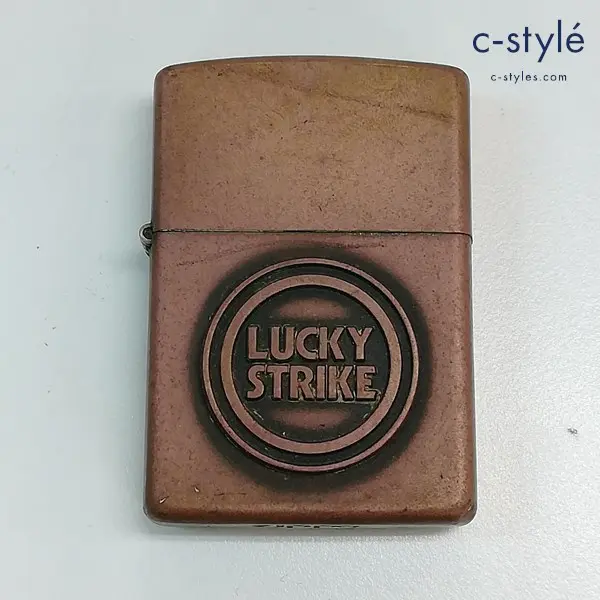 ZIPPO ジッポー 1994年製 LUCKY STRIKE ラッキーストライク オイルライター ゴールド 立体ロゴ 喫煙具の買取金額(買取実績)