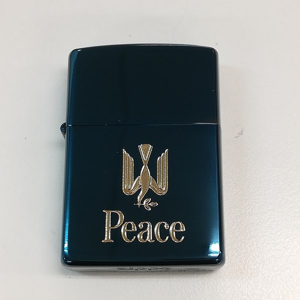 ZIPPO ジッポー Peace ピース デザインキャンペーン ブルーチタン 1995年製 オイルライター 喫煙具の買取金額(買取実績)