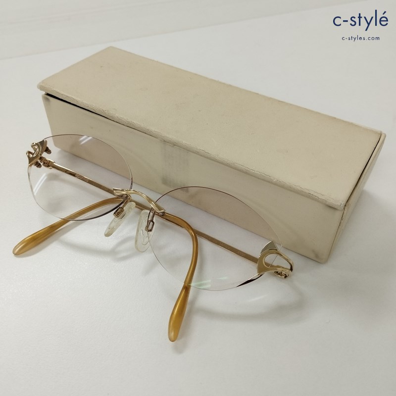POLARIS ポラリス メガネ ゴールド 日本製 K18P 眼鏡 アイウェア