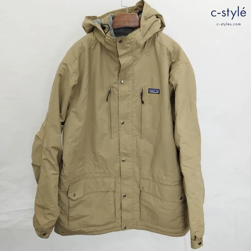 Patagonia マウンテンパーカー L ベージュ Isthmus Parka Mens ジャケット ジップアップ フーディー