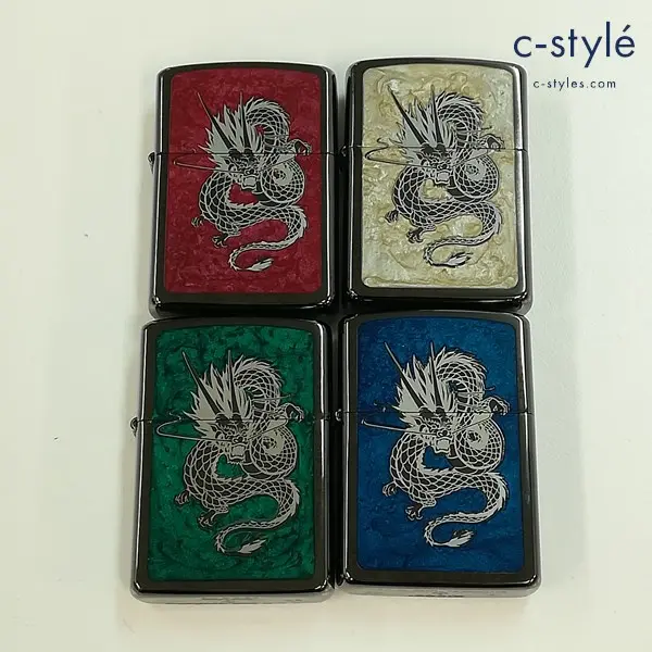 ZIPPO ジッポー オイルライター ARMOR コナミ 麻雀格闘倶楽部 4色 喫煙具 計4点