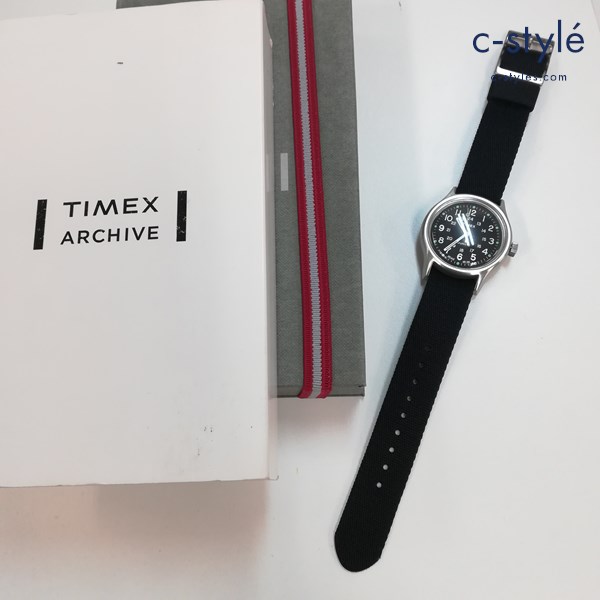 TIMEX タイメックス 腕時計 ブラック×シルバー TW2R73000 クォーツ式 CAMPER MK1 METAL