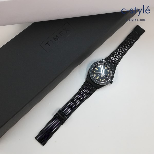TIMEX タイメックス 腕時計 ブラック TW2U61600 クォーツ式 TIMEX-Q