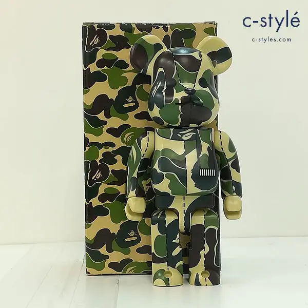 A BATHING APE × MEDICOM TOY BE@RBRICK ベアブリック BAPE PLAY 400％ GREEN CAMO カモ