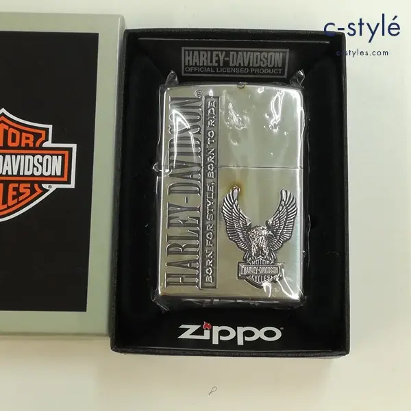 ZIPPO ジッポー HARLEY-DAVIDSON ハーレーダビッドソン ロゴ イーグル オイルライター シルバー 喫煙具