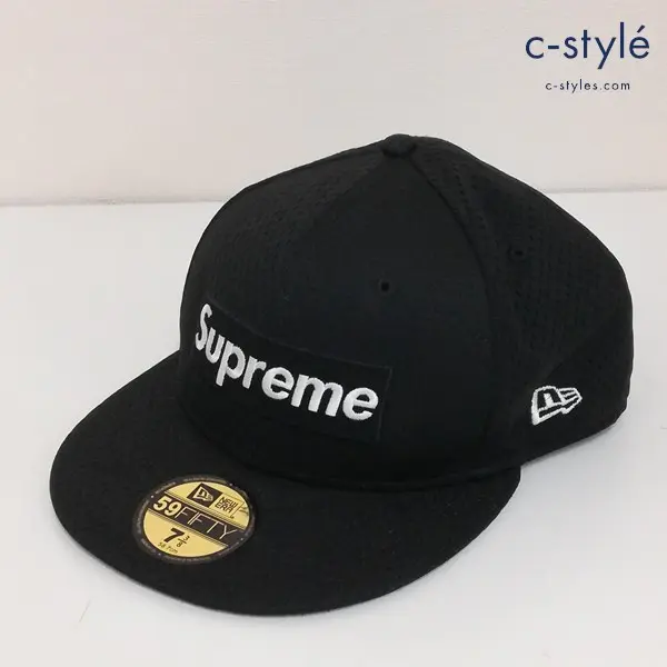 NEW ERA × Supreme キャップ 7・3/8 58.7cm ブラック World Famous Box 2018