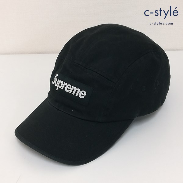 Supreme シュプリーム キャップ ブラック ボックスロゴ 帽子 USA製