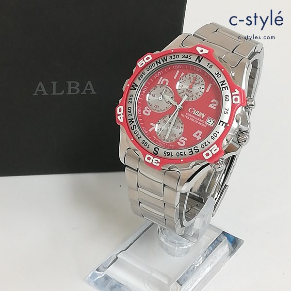 SEIKO セイコー ALBA CABIN 腕時計 シルバー V657-6070 クォーツ