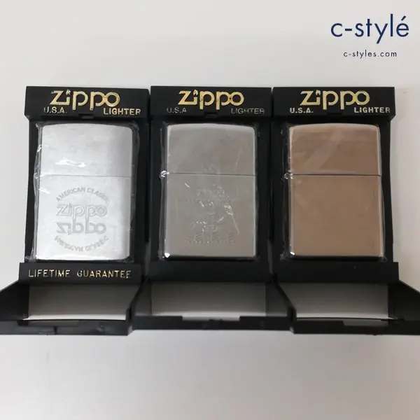 ZIPPO ジッポー オイルライター 1996年 反射文字 1999年 エンブレム 2000年 SILVER PLATE 無地 喫煙具 計3点