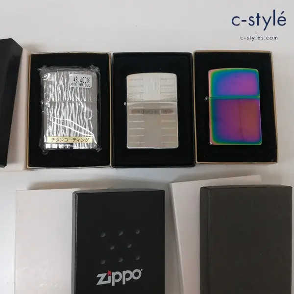 ZIPPO ジッポー オイルライター 無地 模様 2004年 2005年 喫煙具 計3点