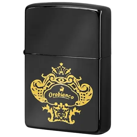 ZIPPO(ジッポー)×Orobianco(オロビアンコ) ブランドモデル Logo ロゴデザイン ブラック