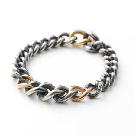 hum(ハム) Humete Diamond Chain Bracelet