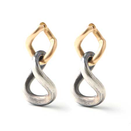 hum(ハム) Humete Chain Pierced Earrings – Silver