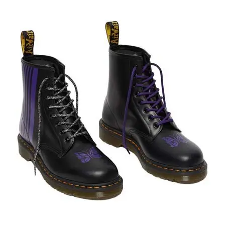 Dr.Martens(ドクターマーチン)×NEEDLES (ニードルス) ブーツ NEEDLES SPECIAL 8 HOLES STRIPE BOOT