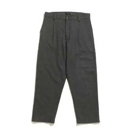 evan kinori(エヴァンキノリ) Single Pleat Pant Wool Glen Check