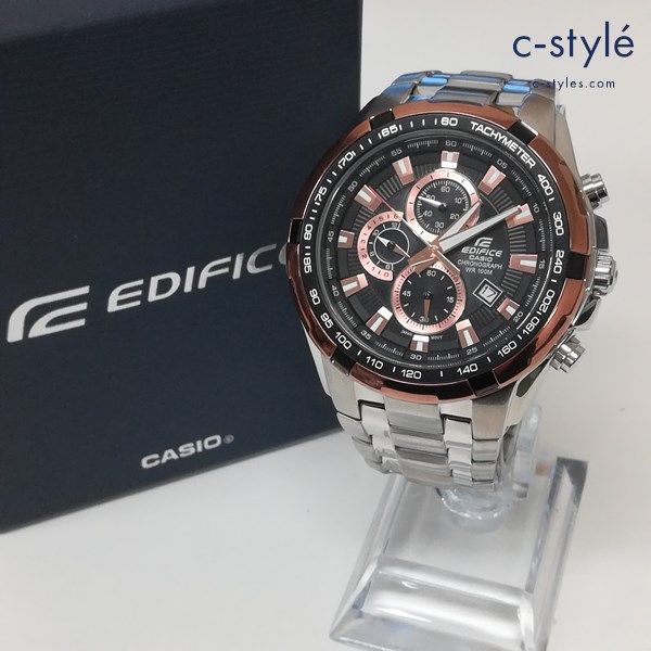CASIO カシオ EDIFICE エディフィス 腕時計 ブロンズ×シルバー EF-539D-1A5 クロノグラフ