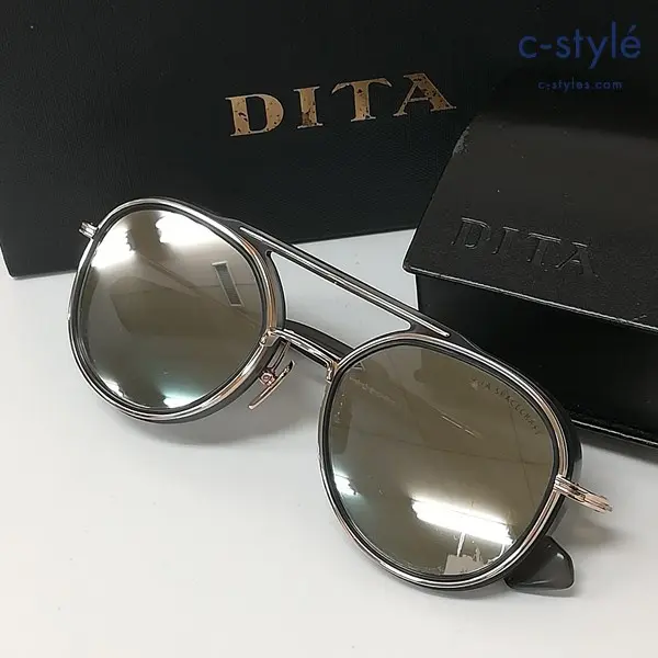 DITA ディータ SPACECRAFT サングラス 52□21-144 ゴールド×シルバー 19017-C-GRY-GLD-52