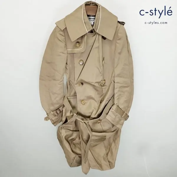 JUNYA WATANABE COMME des GARCONS ジュンヤワタナベ コムデ ギャルソン トレンチコート S ベージュ 綿100