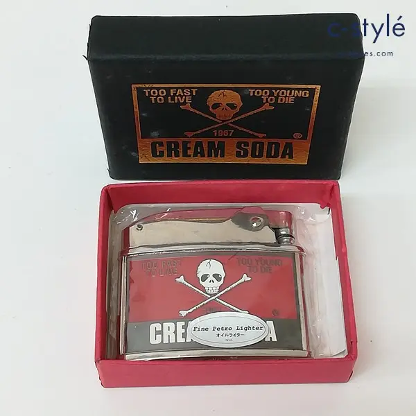 CREAM SODA クリームソーダ オイルライター シルバー ドクロ 喫煙具