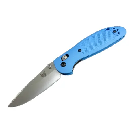 ベンチメイド(Benchmade) 折りたたみナイフ ミニ グリップティリアン 154CM ブルー