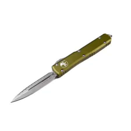 マイクロテック(Microtech) ナイフ Ultratech D/E OD Green Stonewash Full Serrated