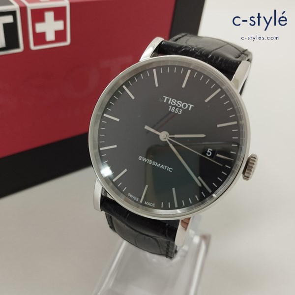 TISSOT ティソ 自動巻 腕時計 ブラック エブリタイム スイスマティック T109407