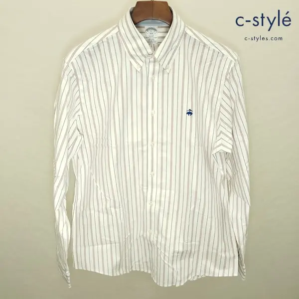 Brooks Brothers ブルックスブラザーズ L マルチカラー ストライプ ボタンダウン