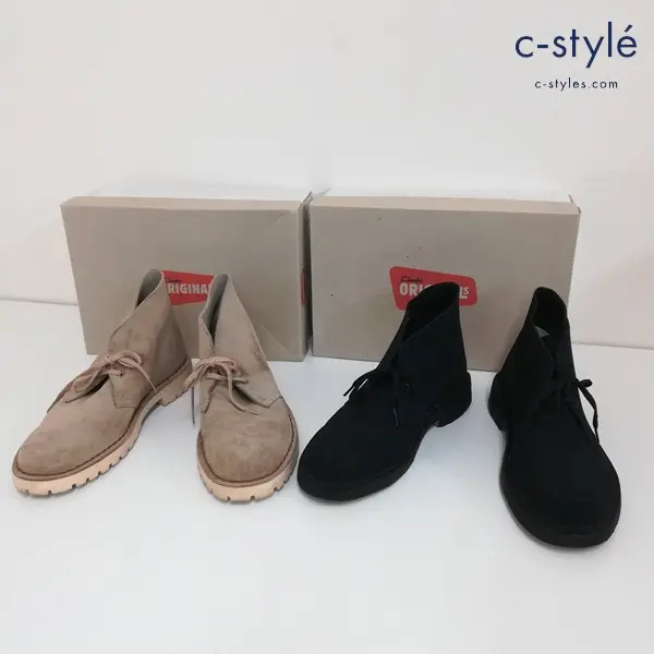 Clarks クラークス ブーツ DESERT TROOPER 31691 ブラック 13292 ベージュ UK 7・1/2