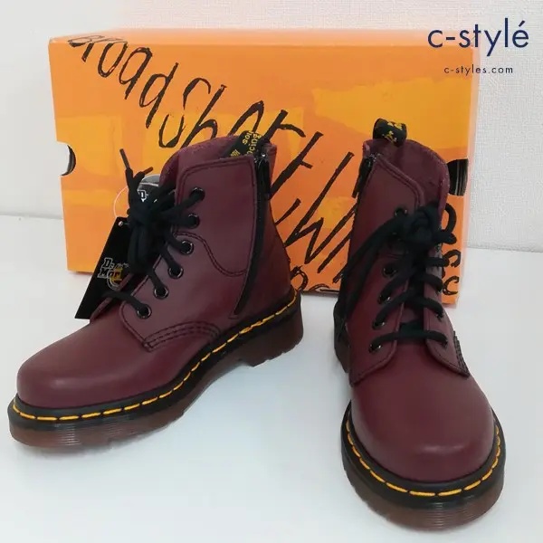 Dr. Martens ドクターマーチン Air Wair TOMMY 6ホールブーツ UK1 チェリーレッド キッズ 男の子 女の子