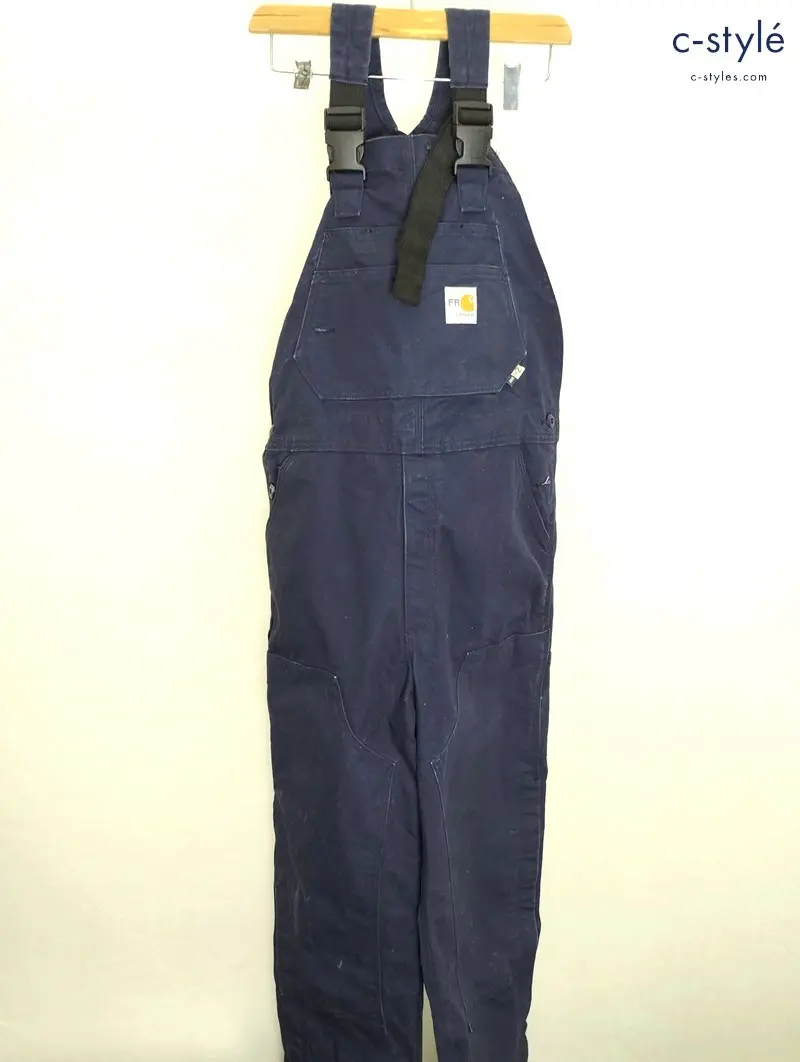 CARHARTT カーハート Flame Resistant Duck Bib Overall 36×32 ネイビー オーバーオール 101627