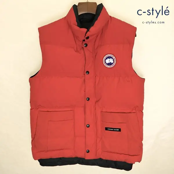 CANADA GOOSE カナダグース FREESTYLE VEST ダウンベスト M レッド 4125M カナダ製