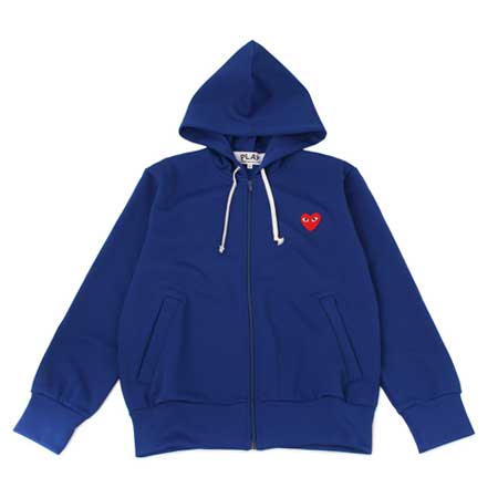 PLAY COMME des GARCONS(プレイコムデギャルソン) HOODIE BLUE RED HEART