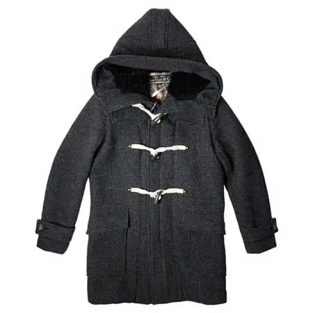 SLOWGUN(スロウガン) HOODY wool tweed DUFFLE COAT