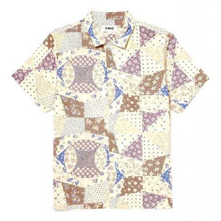 YMC(ワイエムシー) Malick Camp-Collar Printed Cotton and Silk-Blend Shirt