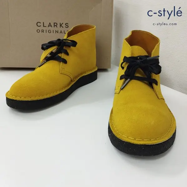 Clarks クラークス Desert Coal デザートコール スエードブーツ 25.5cm イエロー系 26154825