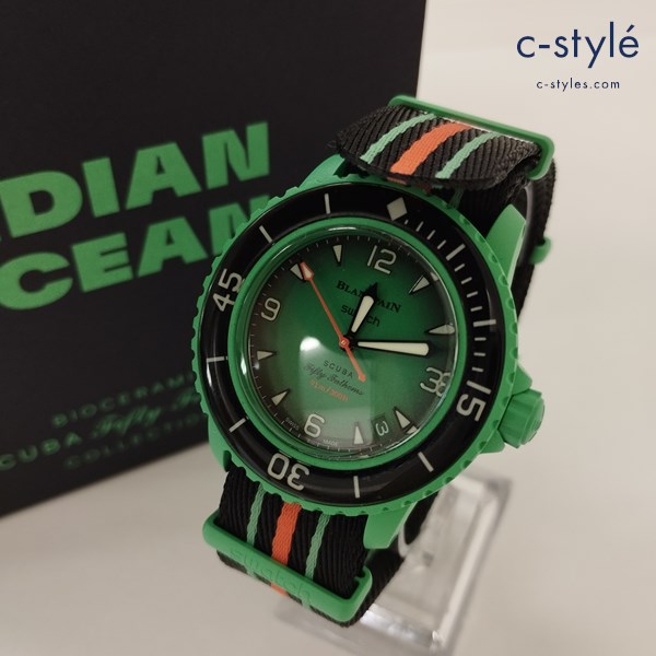 BLANCPAIN ブランパン × swatch スウォッチ INDIAN OCEAN 腕時計 グリーン系 自動巻き S0351100