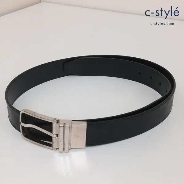 LOUIS VUITTON ルイヴィトン プレーンベルト 100/40 ブラック M9674