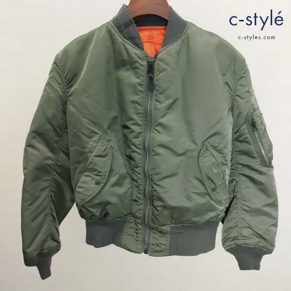 ALPHA INDUSTRIES アルファインダストリーズ MA-1 ジャケット M カーキ MIL-J-82790J 中綿