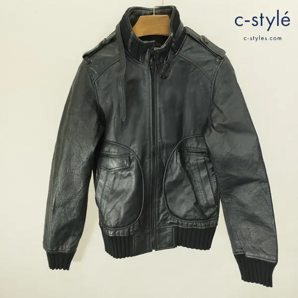 HYSTERIC GLAMOUR ヒステリックグラマー シングルライダースジャケット F ブラック 2LB-6490 レディース