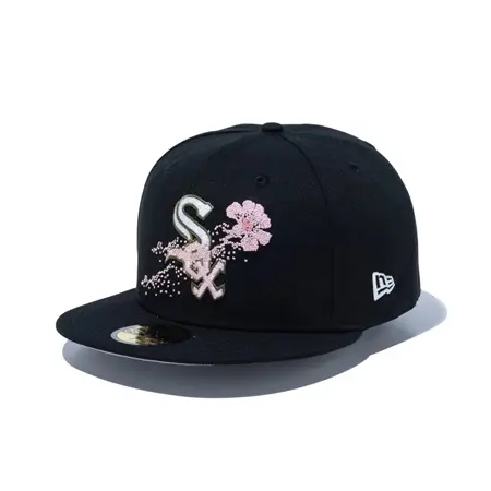 New Era(ニューエラ) キャップ 59FIFTY Dotted Floral シカゴ・ホワイトソックス ブラック