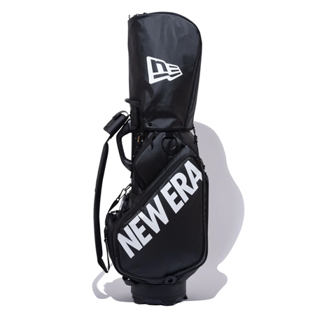 New Era GOLF(ニューエラゴルフ) ゴルフバッグ ツアーバッグ TPU ワードマークロゴ ブラック×ホワイト