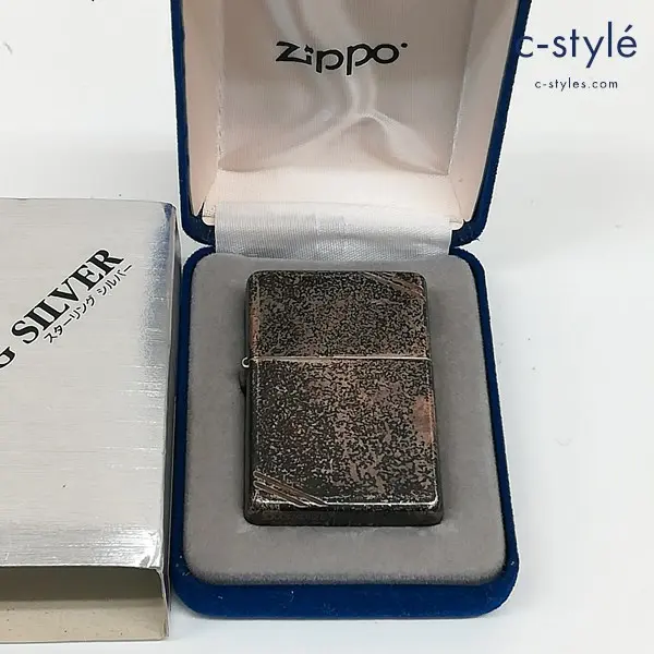 ZIPPO ジッポー オイルライター 2005年 ダイアゴナルライン スターリングシルバー STERLING 喫煙具