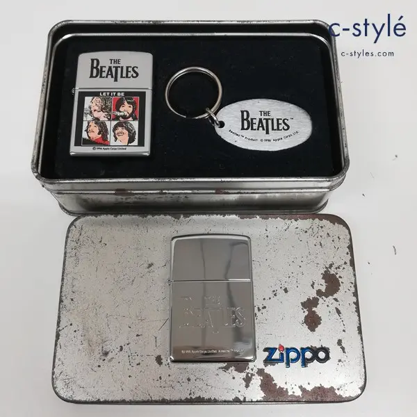 ZIPPO ジッポー オイルライター ビートルズ THE BEATLES 1996 LET IT BE キーホルダー 1997 ロゴ シルバー