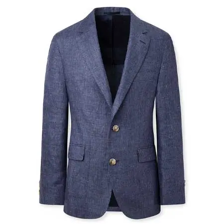 HACKETT LONDON(ハケットロンドン) Hopsack Delave Linen Blazer