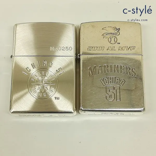 ZIPPO ジッポー オイルライター シアトルマリナーズ イチロー 51 2000年 2001年 2001AL MVP