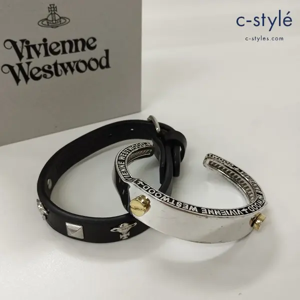 Vivienne Westwood ヴィヴィアンウエストウッド バングル シルバー ブラック アクセサリー